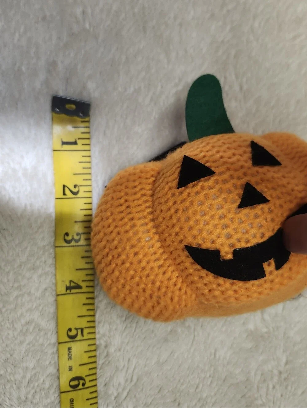 NWT Legacy & Main Mini Crochet Pumpkin Jack O Lantern Halloween Decor Paper Stor